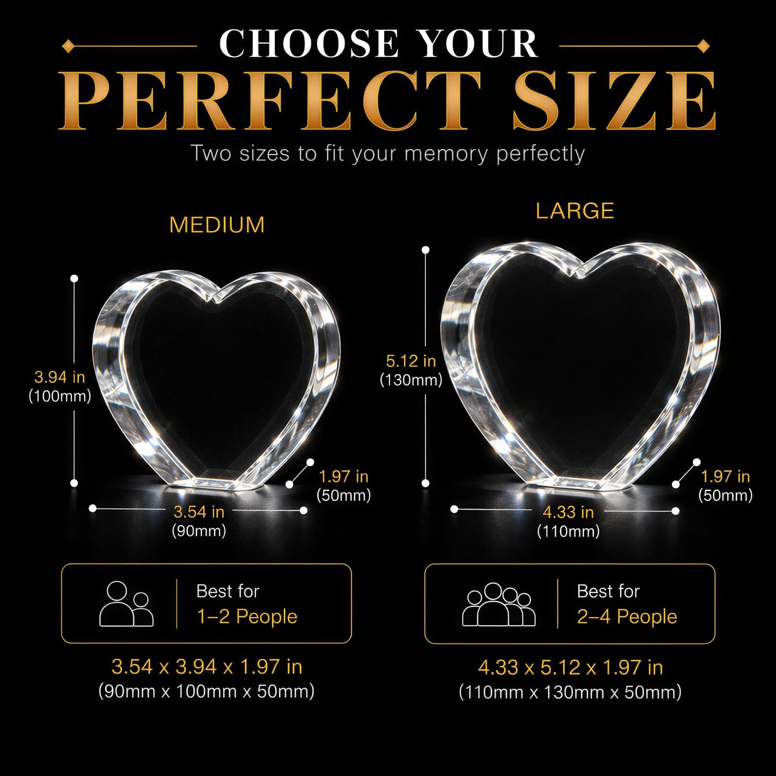 3D Heart Crystal — view 5